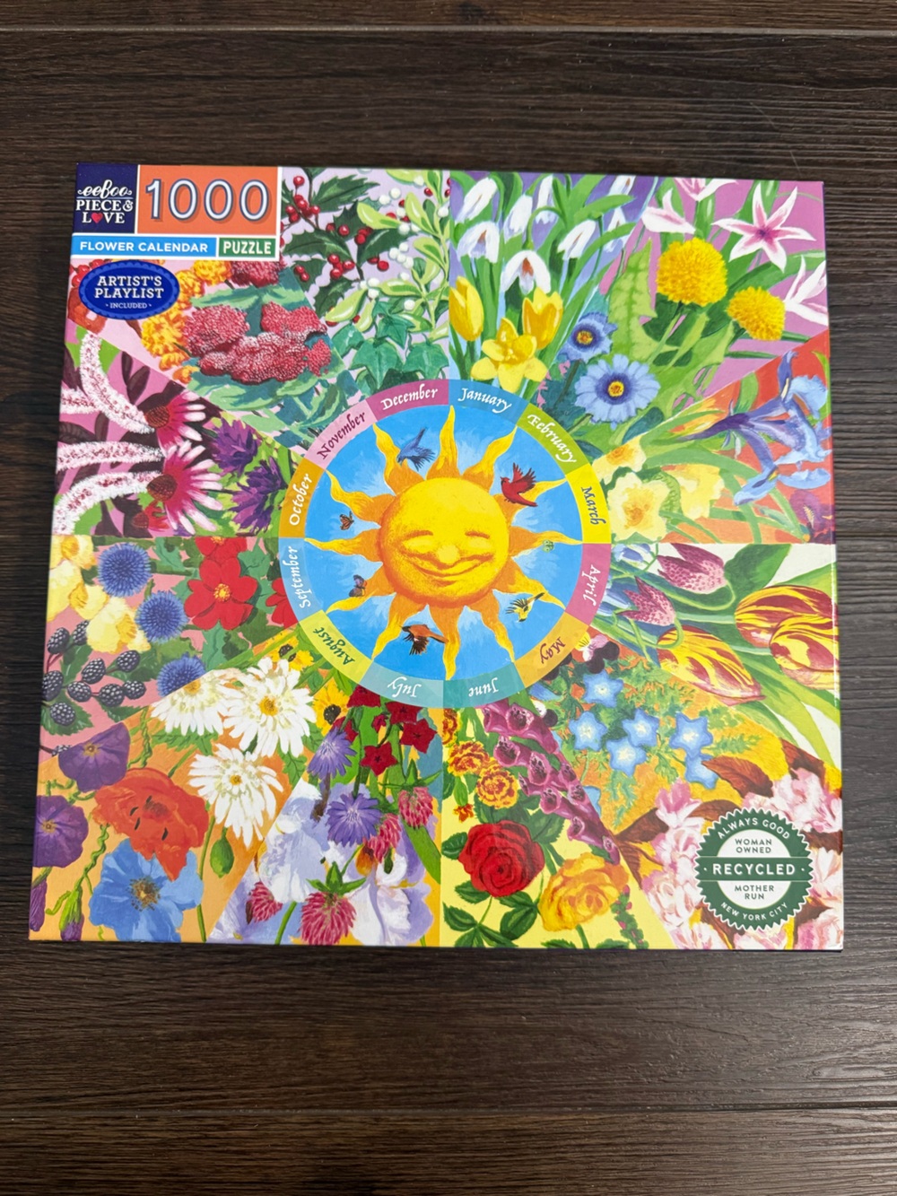Eeboo Flower Calendar puzzle